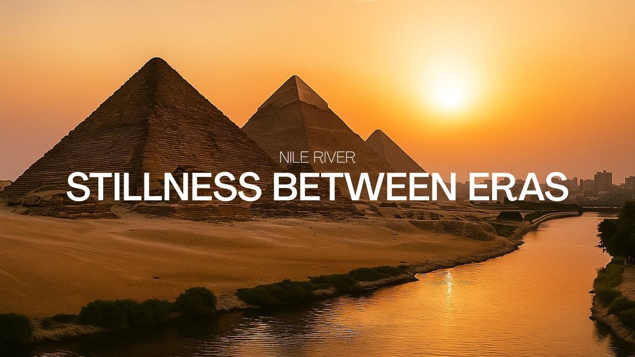 Nile River Ambience | Peaceful Water Sounds Between the Pyramids and Cairo