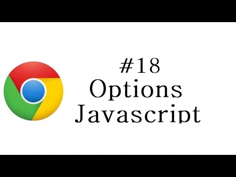 Chrome Extension Tutorial 18 Options Javascript