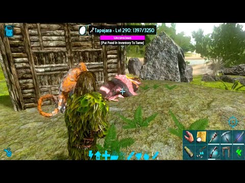 Ark Mobile How To Trap & Fast Tame High Level Tapejara | Tapejara Taming | Tapejara Abilities