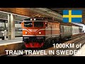 1000KM Of TRAIN TRAVEL IN SWEDEN 4K Train Driver S View Gothenburg To Östersund