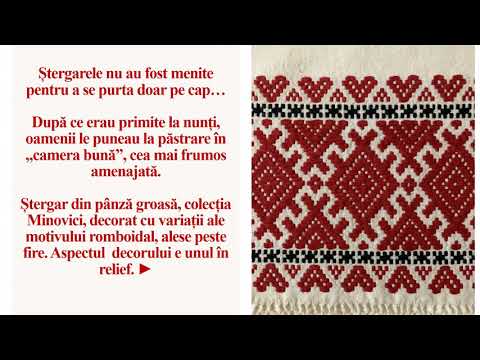 Ștergarul, obiectul lunii septembrie la Muzeul Minovici