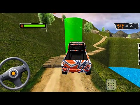 Direksiyonlu Jip Sürme Oyunu/Offroad Truck Simulator | 6x6 Offroad Jeep Drive - Android Gameplay HD