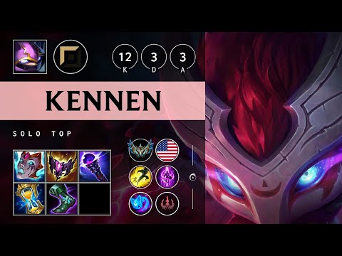 Kennen Top vs Camille: Triple Kill, Unstoppable - NA Challenger Patch 14.17