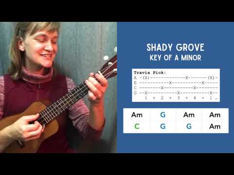 Shady Grove with Travis Picking | #Fingerpicking for #Ukulele with @AveryHill-Ukulele