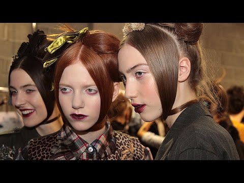 Top hair stylist James Pecis backstage at the Antonio Marras FW 2016/17