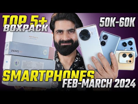 Top 5+ BoxPack Phone 50K to 60K|Curved Display,8/256GB,Fast Charging & Better Camera |Feb-March 2024