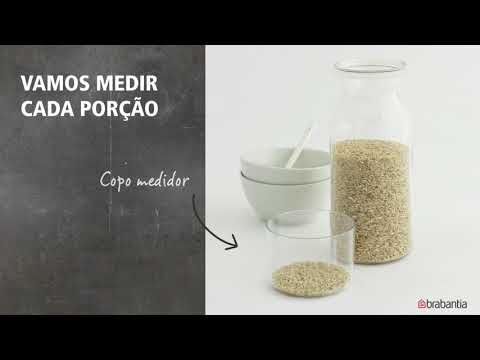 Frasco de armazenamento de plástico 1, 3L com copo medidor - Brabantia