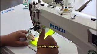 Máquina de Costura Reta Eletrônica MAQI Tamanho de Ponto Eletrônico e Corte de linha e retrocesso