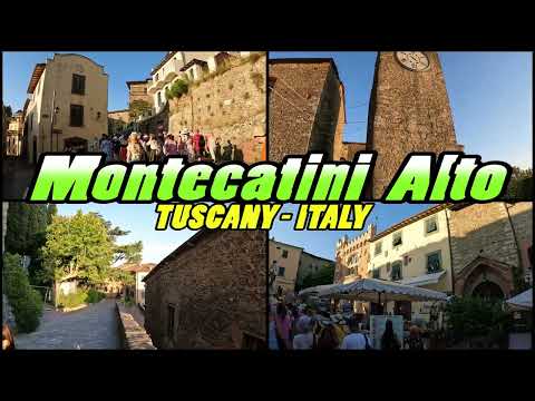 MONTECATINI ALTO walking tour - Tuscany Italy (4k)