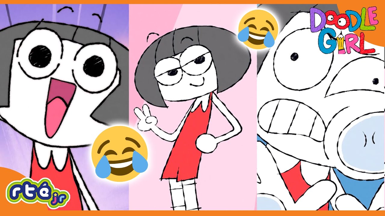 😂🤣 Funny Moments with Doodle Girl! 😂🤣 | World Laughter Day Special | Doodle Girl | @RTÉjrOfficial ​