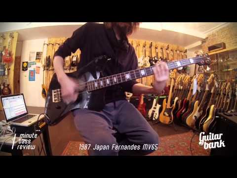 Fernandes  MV-65NS Nikki Sixx Reversed T-bird 1991 Black image 12