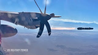 KC-130J Harvest HAWK in Action - Firing Hellfire and Griffin Missiles [4K]