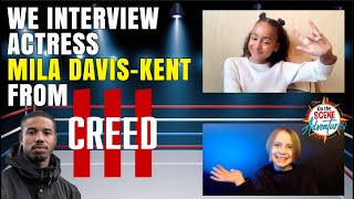 Interviewing Actress Mila Davis-Kent of CREED 3 starring Michael B Jordan - On the Scene Adventures video