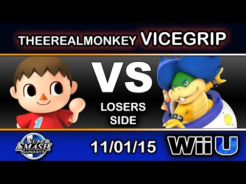 SSS 35 – TheeRealMonkey (Villager) Vs. ViceGrip (Ludwig) Losers Side - Smash Wii U