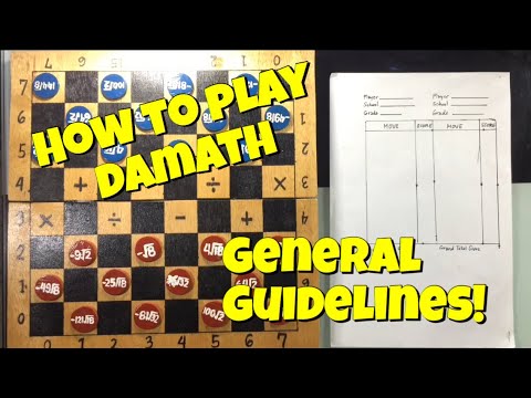 How to Play Damath Board Game | With General Guidelines