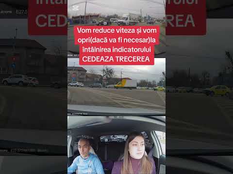 Traseu de examen:Întoarcere în rond Pod de Piatră (Iași)  #examen #traseu #invata #corect