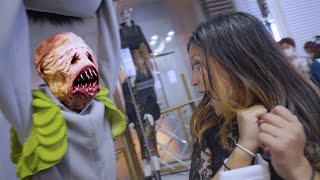 Zombie inside Mascot Costume Scary Prank in Japan