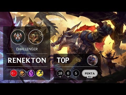 Renekton Top vs Poppy - TR Challenger Patch 9.20