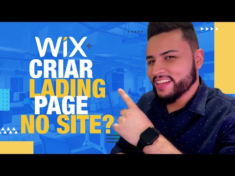Como Criar Landing Page com O SITE PRONTO Wix