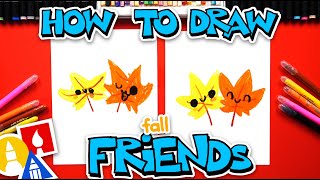 How To Draw Fall Leaf Friends