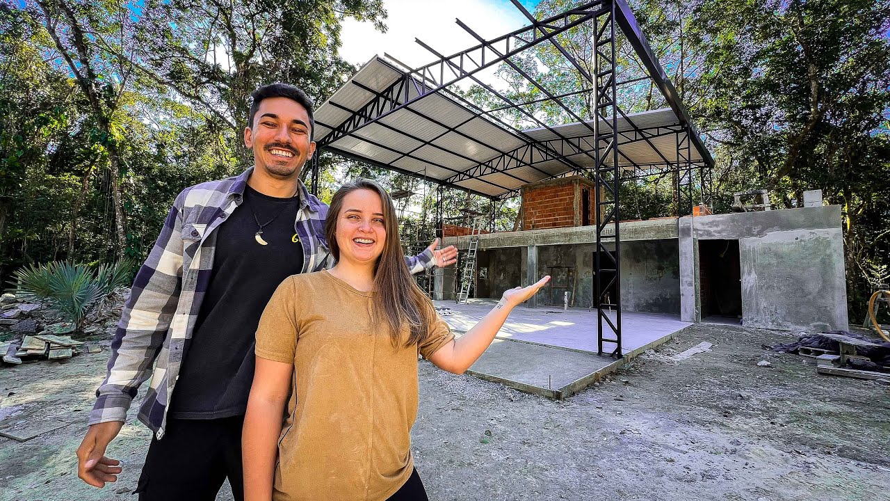 Tour da nossa CASA GALPÃO em CONSTRUÇÃO!