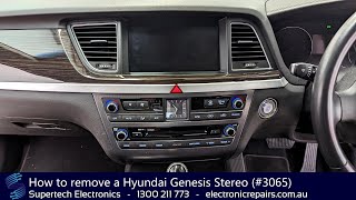 How to remove a Hyundai Genesis Stereo (#3065)