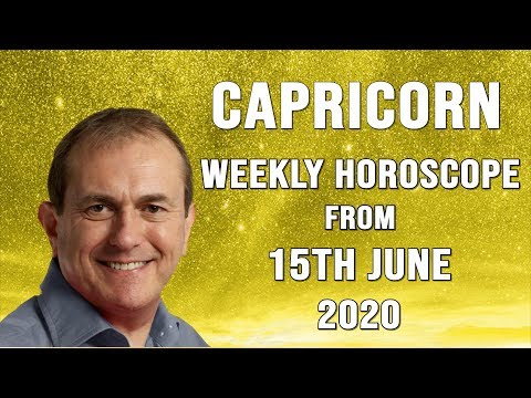 Capricorn Weekly Horoscope from 15th June 2020