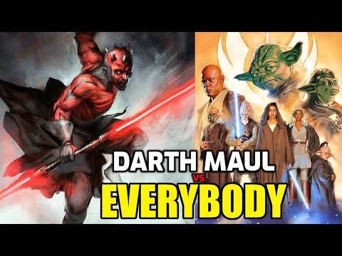 Darth Maul vs EVERY Jedi Master on the Council (How Far Would He Get?)