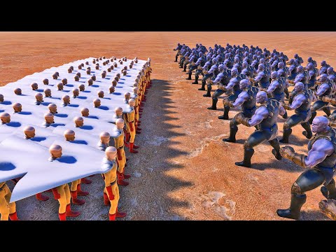 100 SAITAM vs 100 THANOS, BRAIN EXPLOSION!!!  |Ultimate Epic Battle Simulator | UEBS