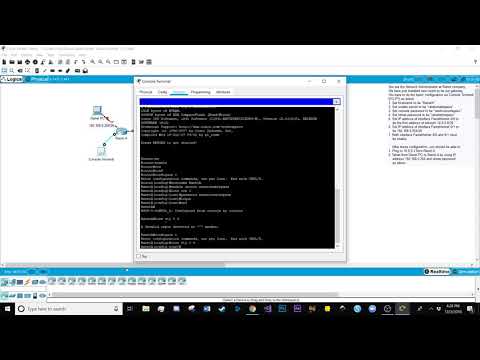 Cisco Packet Tracer Tutorial- Basic Router Configuration via the Console Terminal