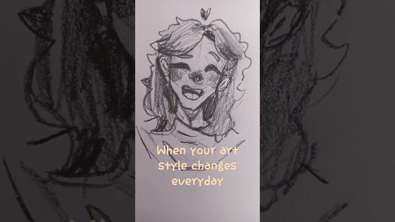 when your art style changes everyday😭 #funny #art #drawing