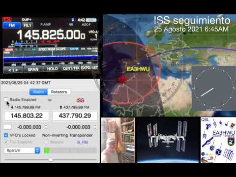 EA3HWU pase de la ISS y su seguimiento