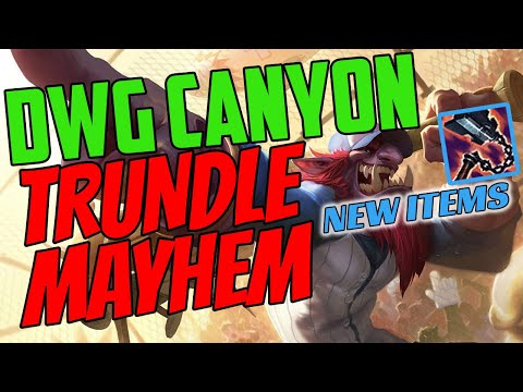 DWG Canyon Plays Trundle Jungle vs Olaf Jg - Challenger Gameplay - New Items - Season 11