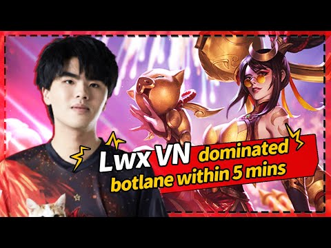 Lwx's Vayne dominated botlane within 5 mins丨FPX Lwx