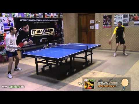 SPINLORD Waran 2.0 mm on SPINLORD Defender: FH attack against long pips chopping