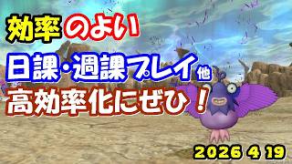 【ドラクエ10生配信No.313】効率のよい日課・週課など　2026.4.26