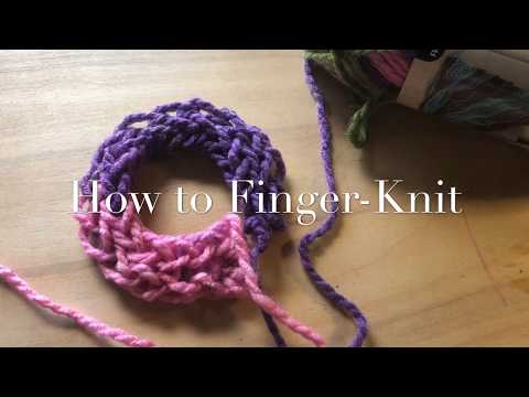 How-to Finger Knit | Step by Step | Art for Kids