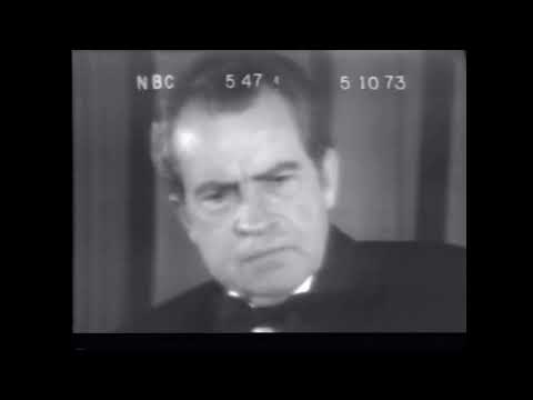 💿˜ 5 10 | Nixon Fights Watergate : Bush says 'GOP Innocent!' NBC 5:10:73 👁|👻