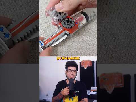 He built a Lego powered submarine