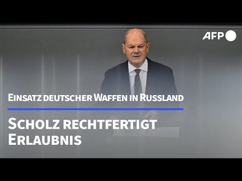 Ukraine: Scholz rechtfertigt Erlaubnis für Einsatz deutscher Waffen in Russland | AFP