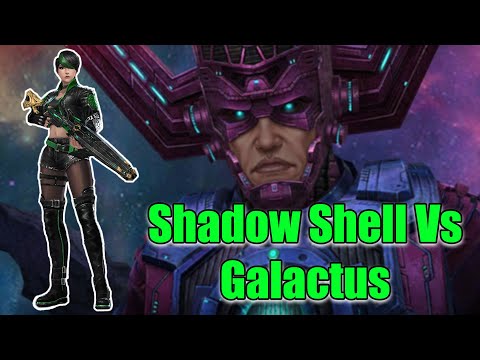 Shadow Shell vs Galactus! Giant Boss Raid (Marvel Future Fight)