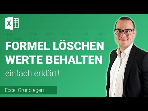 FORMEL löschen, WERTE behalten einfach erklärt | Lerne Microsoft Excel ✅