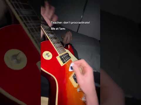 Bro had 3 assignments due 💀 #guitar #electricguitar #fyp
