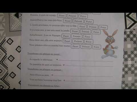 150920 CE1 consignes exercices passé présent futur