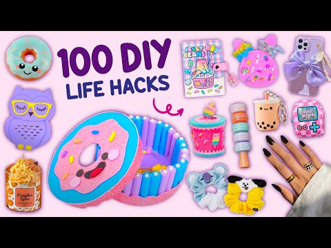 100 DIY - EASY LIFE HACKS AND DIY PROJECTS YOU CAN DO IN 5 MINUTES - CARDBOARD CRAFTS, HOME DECOR ..