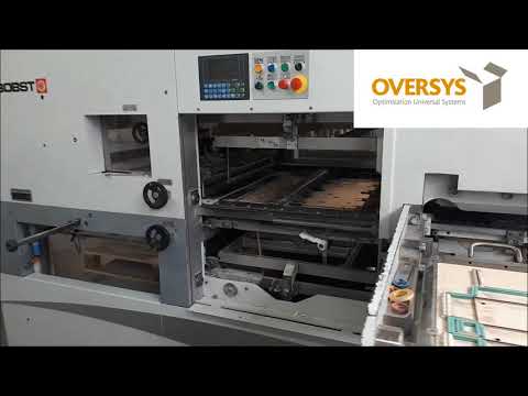 VIDEO OVERSYS U43900218 BOBST SPERIA 106 E DIE CUTTING MACHINE