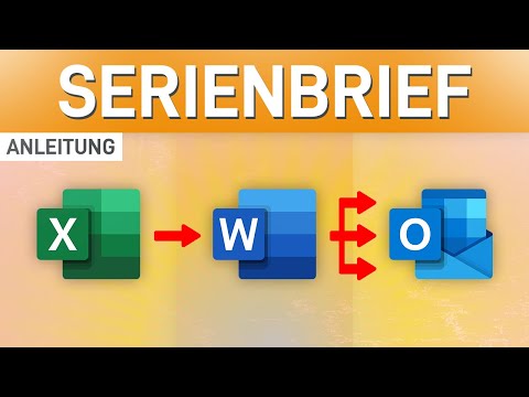 ✉️ Serienbrief mit Word & Excel erstellen [+ per Outlook versenden]