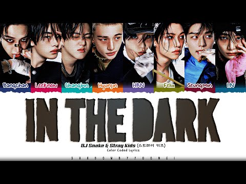 DJ Snake & Stray Kids 'In The Dark' Lyrics (스트레이 키즈 In The Dark 가사) [Color Coded Han_Rom_Eng]