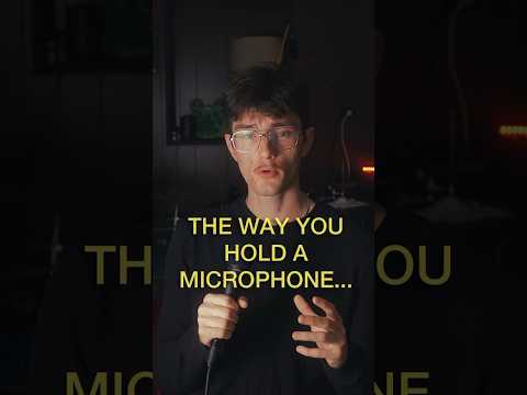 Don’t hold a mic like this…#microphone #recordingtips #musician #musicproduction #recordingartist