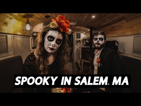 Getting Spooky in Salem, MA. Taking our Bus to Halloween Town!